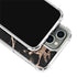 Black and Rose Gold Marble Split iPhone 14 Pro Clear Case